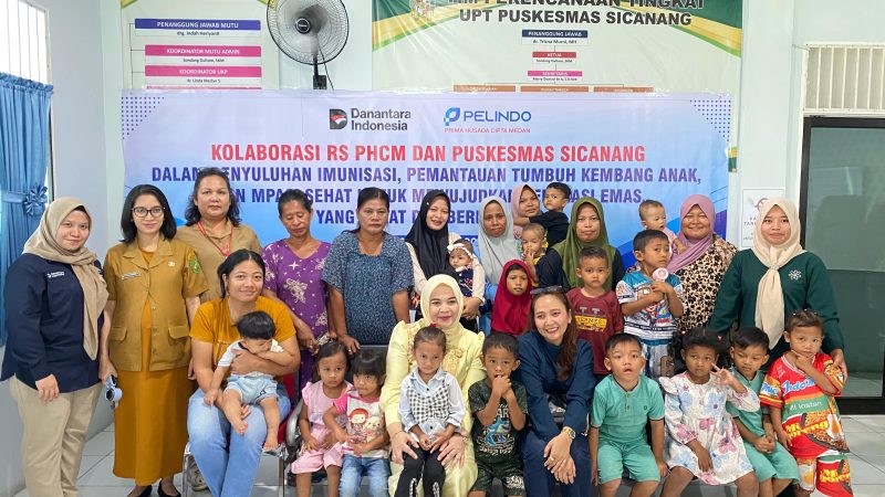 RS PHCM dan Puskesmas Sicanang Edukasi Imunisasi dan Tumbuh Kembang Anak untuk Generasi Emas