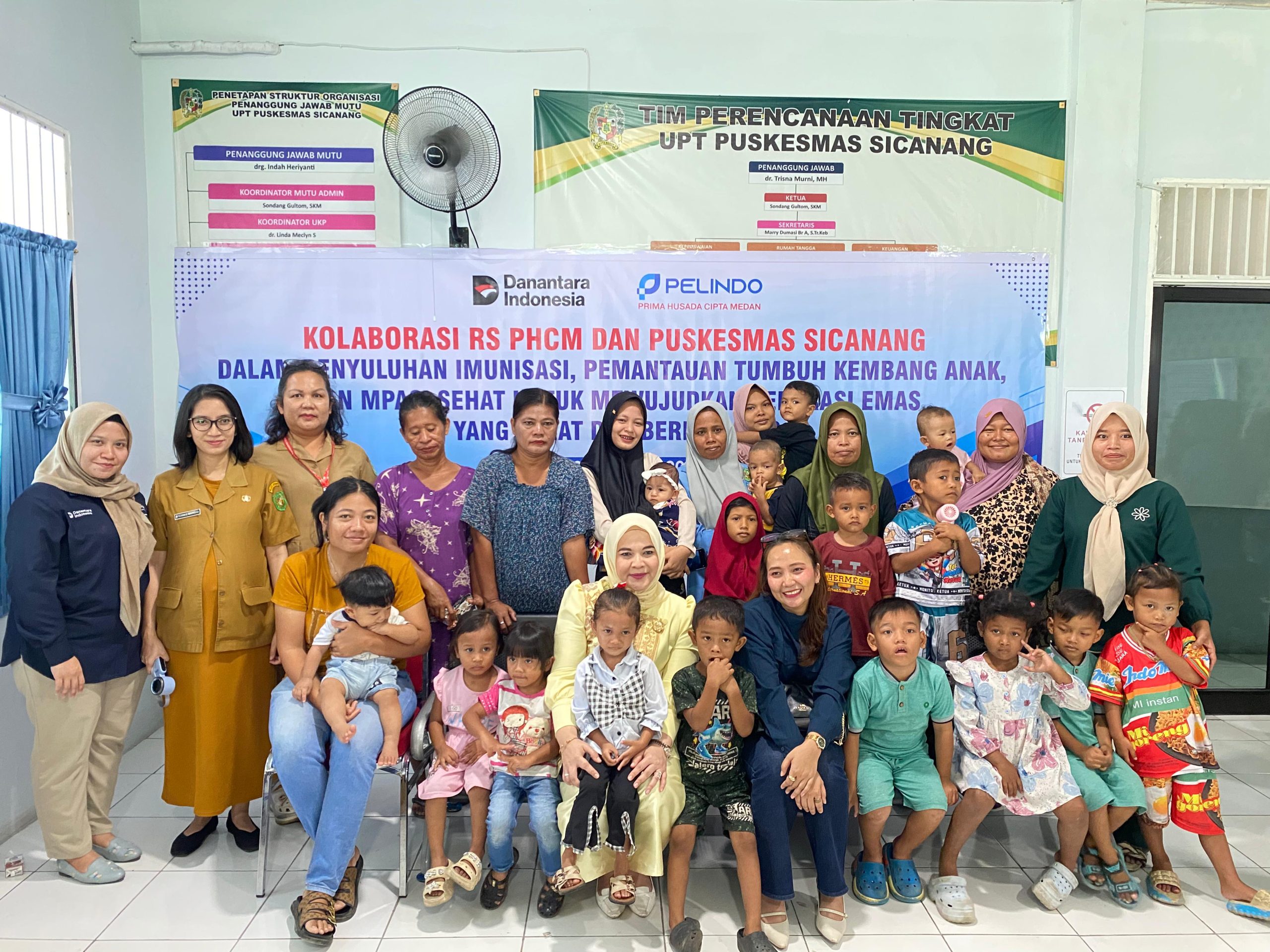 RS PHCM dan Puskesmas Sicanang Edukasi Imunisasi dan Tumbuh Kembang Anak untuk Generasi Emas