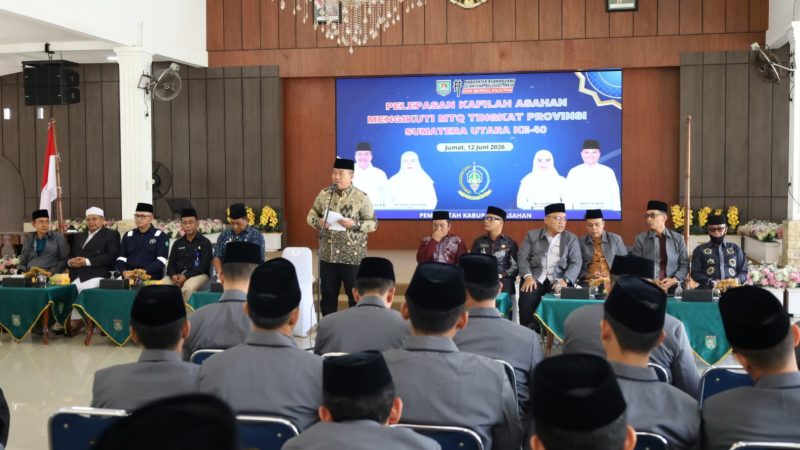 Pelepasan Kafilah Kabupaten Asahan Mengikuti MTQ Tingkat Sumut Ke-40