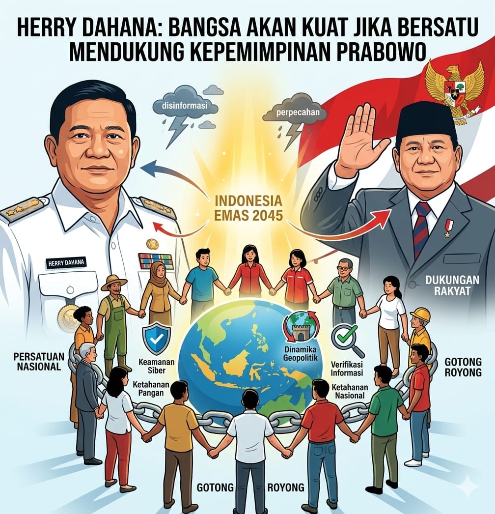 Herry Dahana: Bangsa Akan Kuat Jika Bersatu Mendukung Kepemimpinan Prabowo