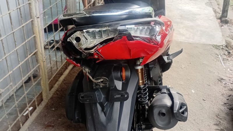 Gagal Mendahului, Sepeda Motor Nmax Tabrakan Dengan Tronton di Sergai, Tiga Terluka