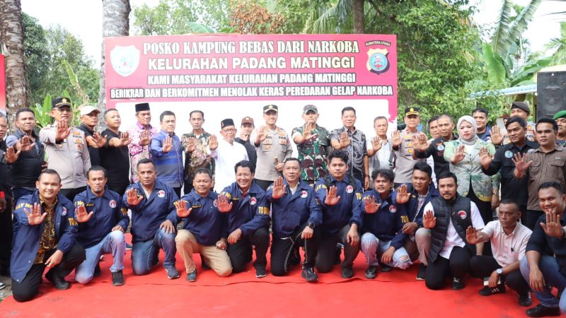Polres Labuhanbatu Perkuat Posko Kampung Bebas Narkoba Lewat Edukasi Dan Kepedulian Sosial