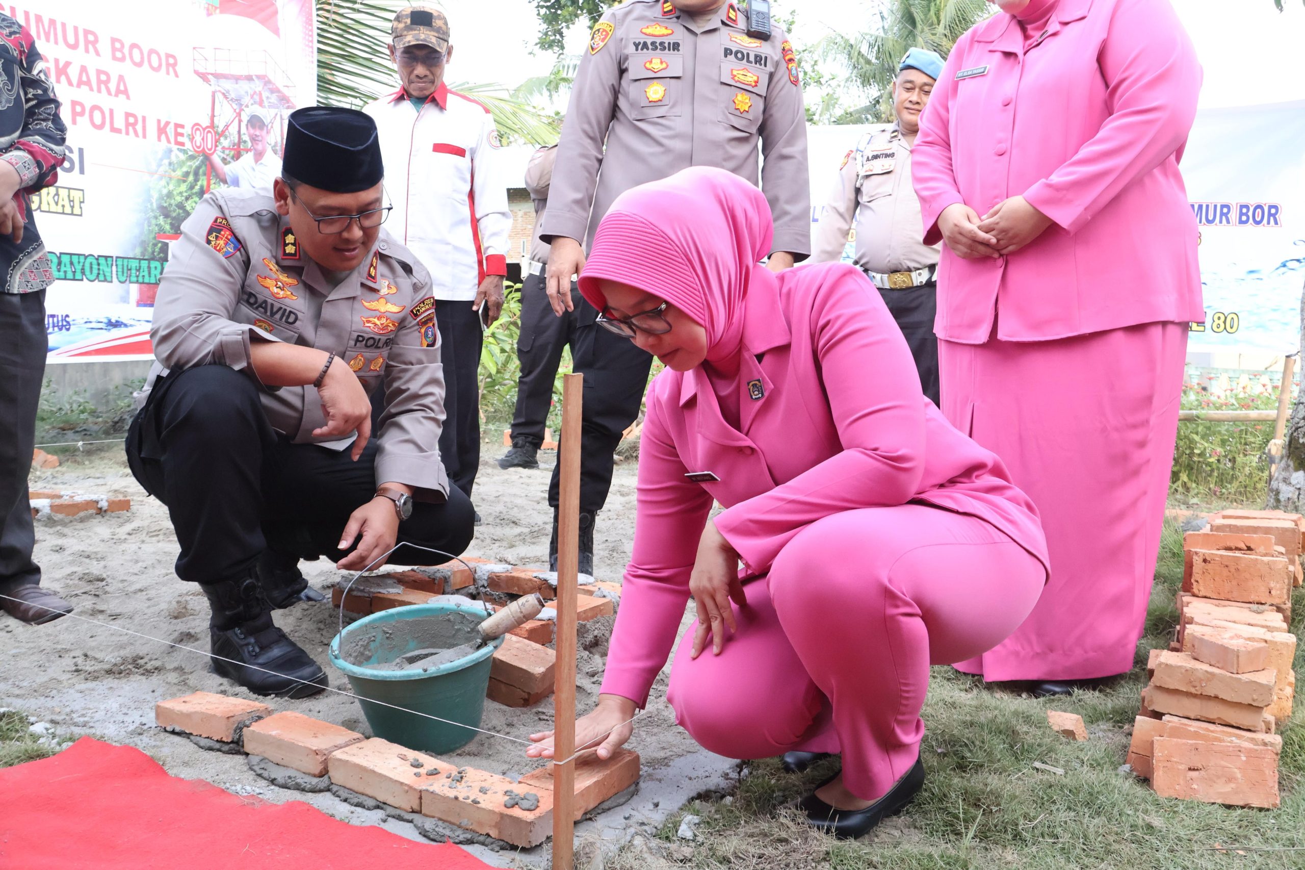 Kapolres Langkat Pimpin Peletakan Batu Pertama Sumur Bor untuk Warga Tanjung Putus
