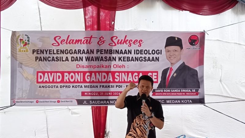 Laksanakan Wasbang, David Roni Ganda Sinaga Ajak Masyarakat Pahami dan Amalkan Pancasila
