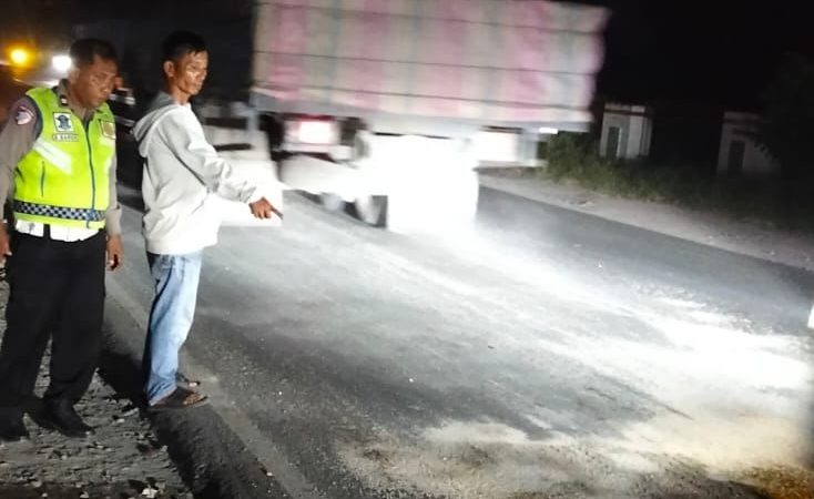 Kecelakaan Maut di Sergai, Pengendara Yamaha Vega Masuk Kolong Truk dan Meninggal Dunia di TKP
