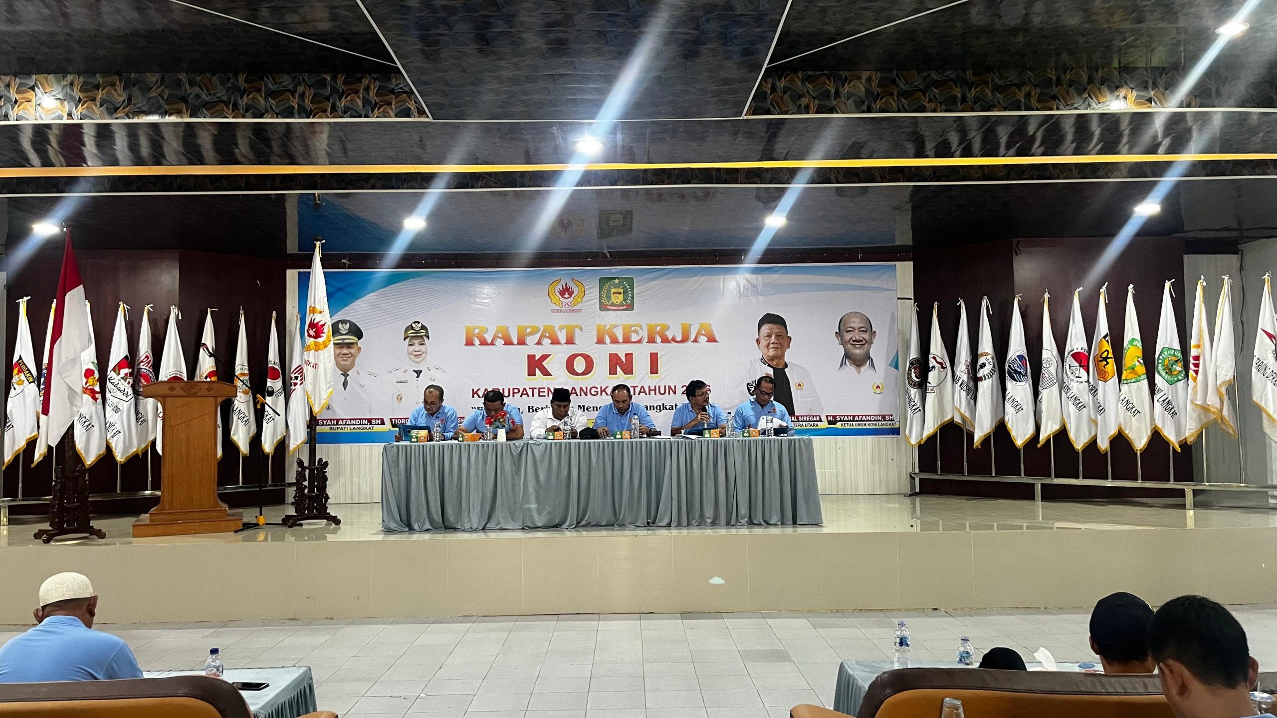 Syah Afandin Buka Raker KONI Langkat, Targetkan Pringkat ke 2 di PORPROVSU