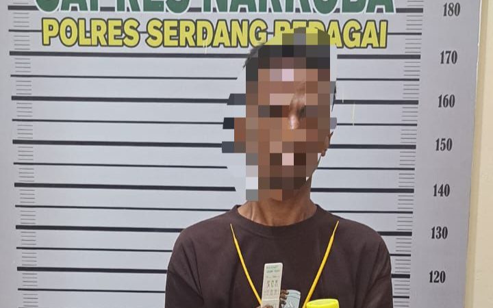 Pria Teluk Mengkudu Diamankan Satres Narkoba Polres Sergai Atas Kepemilikan Sabu