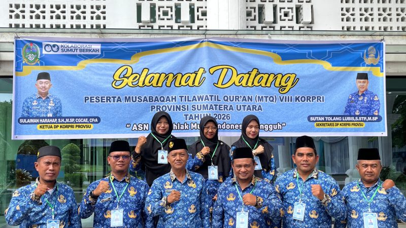 Pembukaam STQ DP KORPRI Sumut 2026, Kabupaten Asahan Kirimkan 8 Orang Peserta