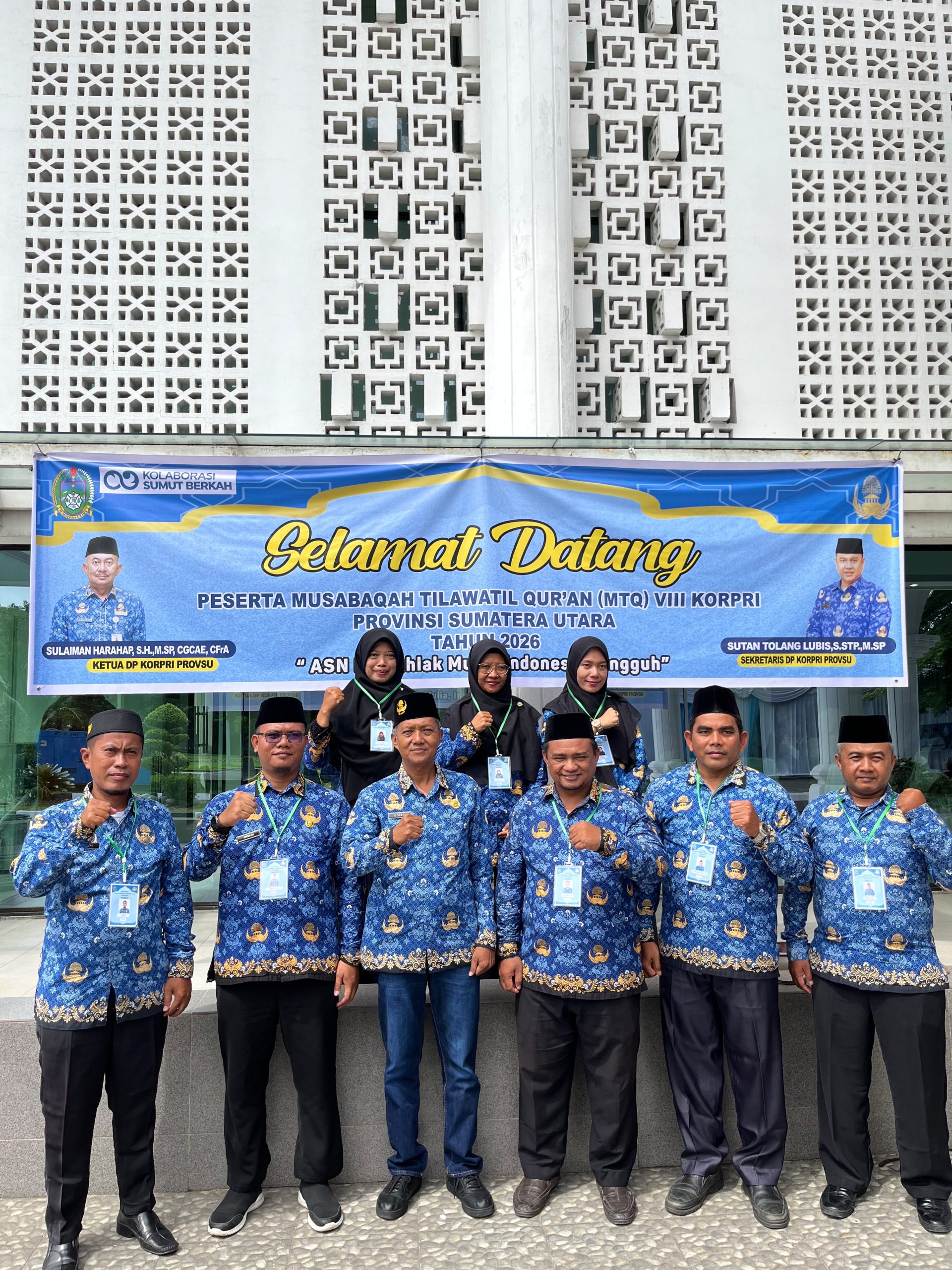 Pembukaam STQ DP KORPRI Sumut 2026, Kabupaten Asahan Kirimkan 8 Orang Peserta