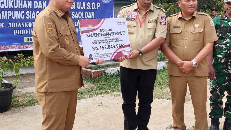 ‎Pemkab Tapanuli Utara Kukuhkan KSB Saoloan di Adian Koting, Perkuat Kesiapsiagaan Bencana Berbasis Komunitas