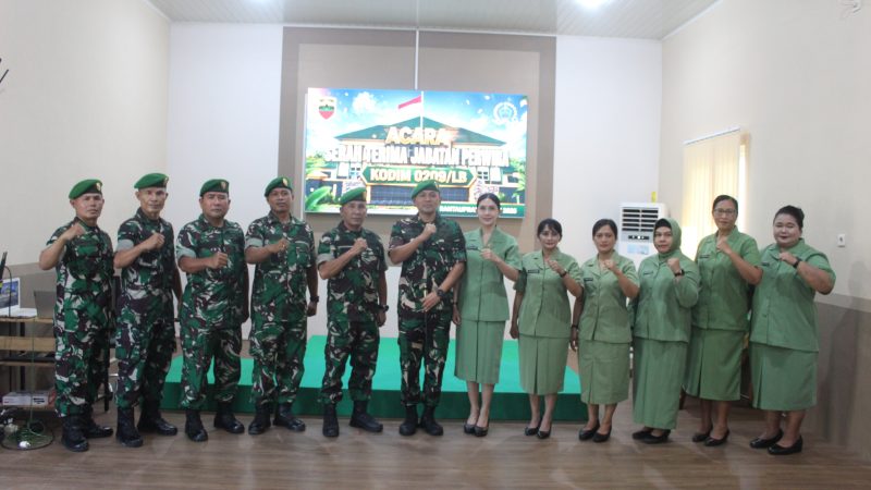Dandim 0209/Labuhanbatu Pimpin Sertijab Perwira, Tekankan Profesionalisme Dan Pembinaan Teritorial