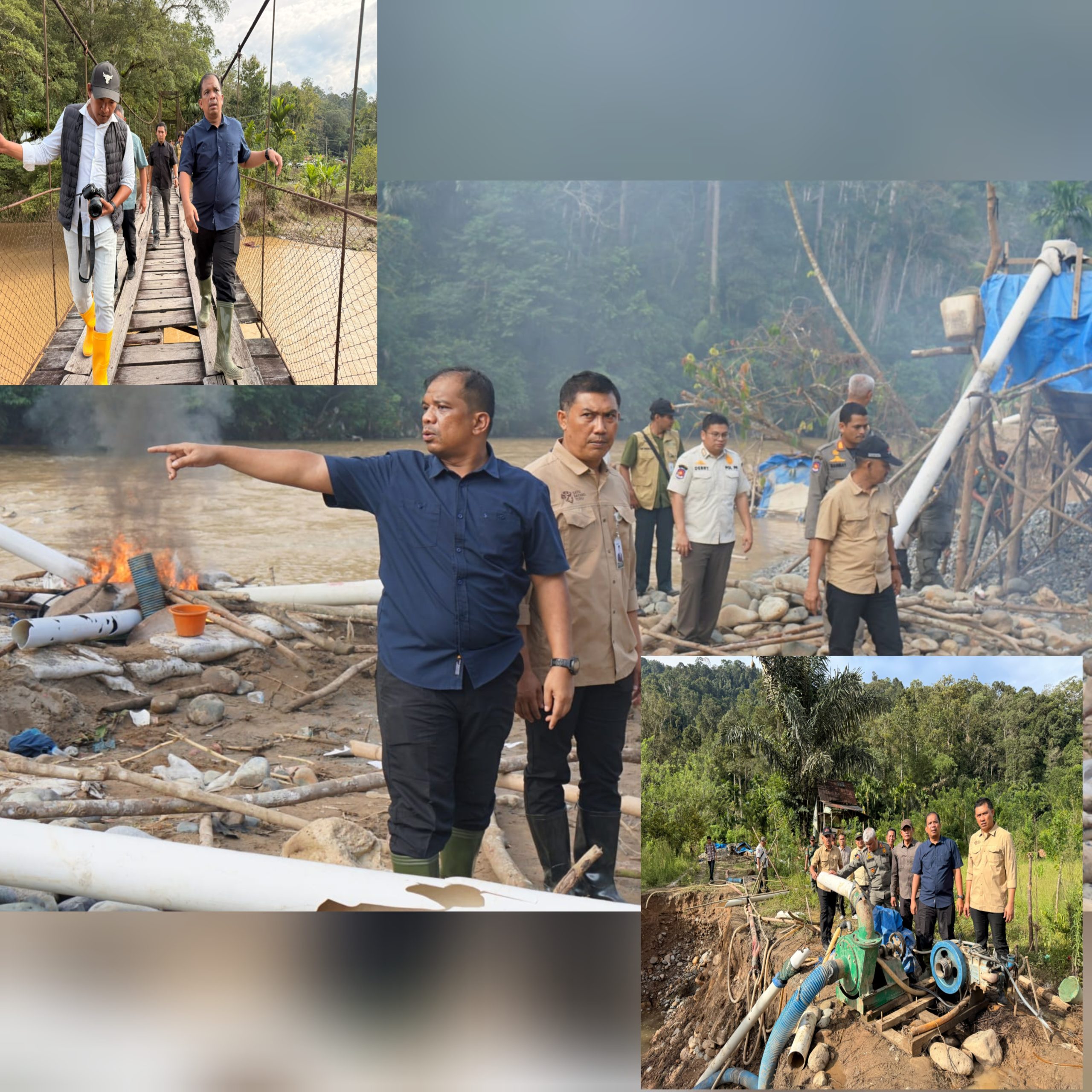 Tegas terhadap PETI, Pemprov Sumut Lanjutkan Penindakan di Sungai Batang Gadis, Muara Mais Mandailing Natal