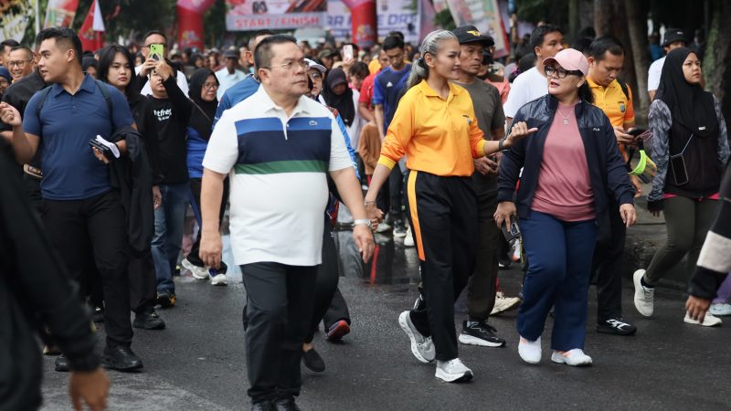 Wali Kota dan Ketua TP PKK Pematangsiantar Menghadiri Car Free Day dan Olahraga Semarakkan HUT ke-80 Bhayangkara Tahun 2026