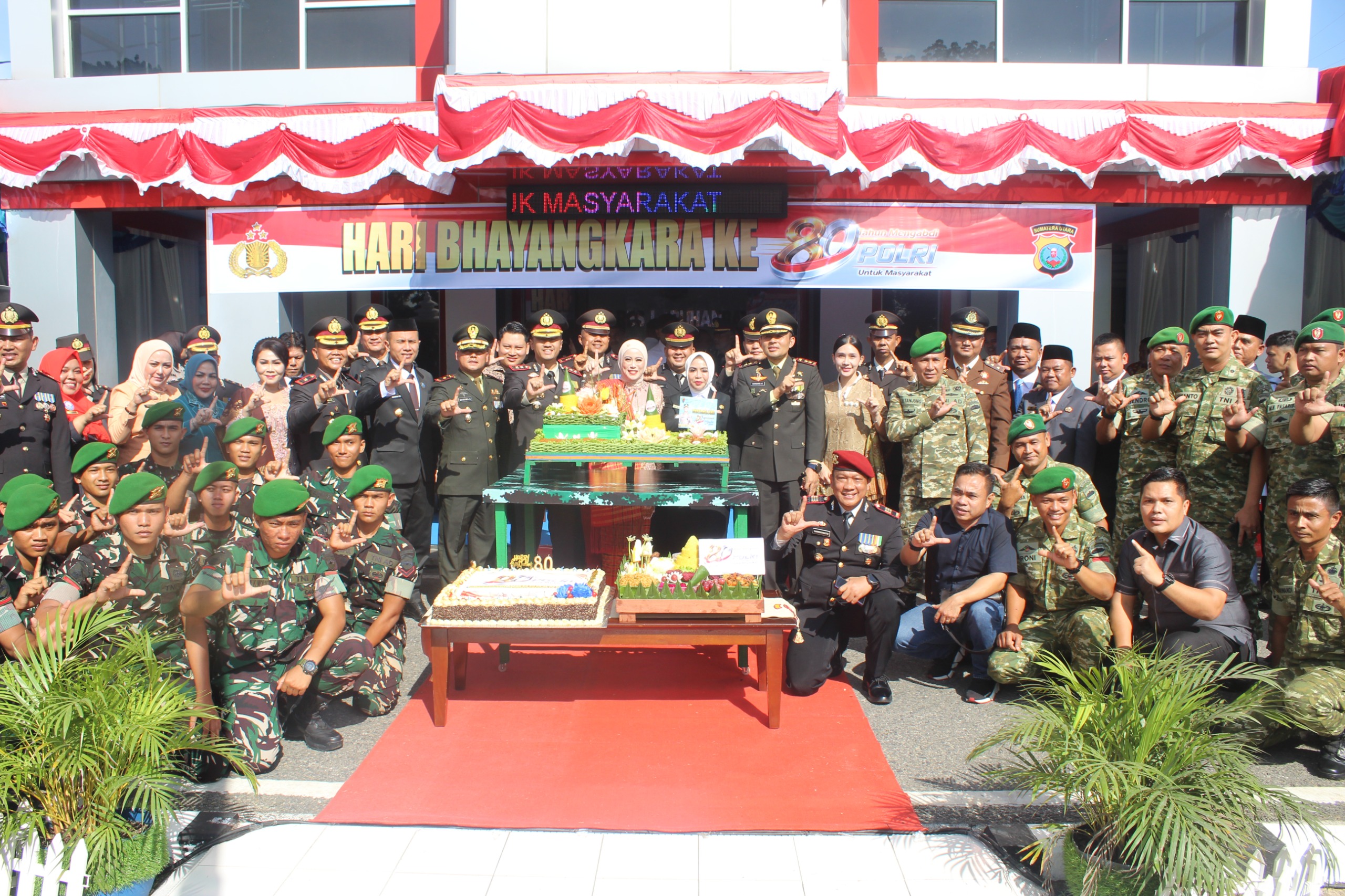 Dandim 0209/Labuhanbatu Hadiri HUT Bhayangkara ke-80, Tegaskan Soliditas TNI-Polri untuk Pengabdian kepada Masyarakat