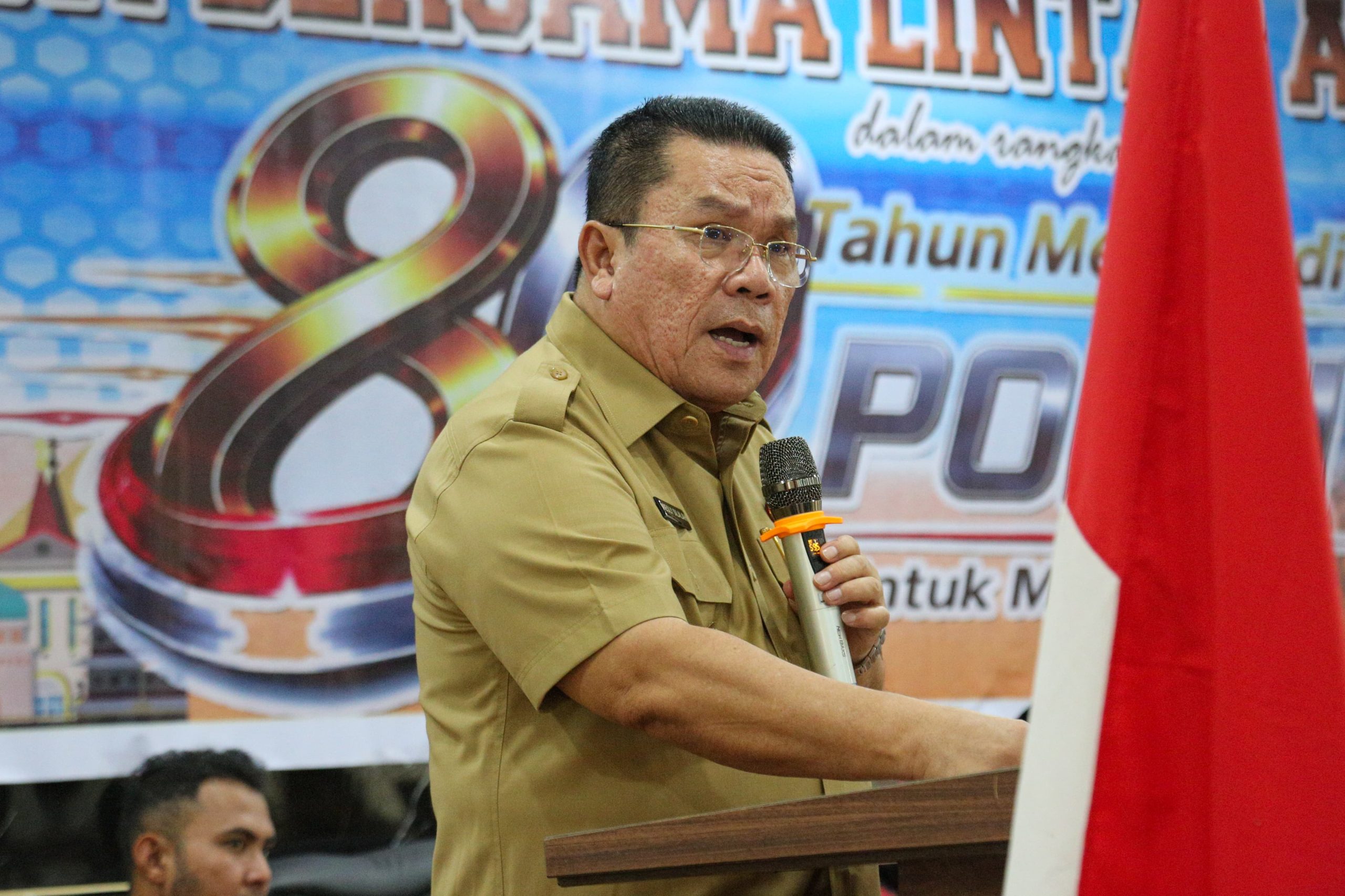 Wali Kota dan Ketua TP PKK Ny Liswati Wesly Silalahi Menghadiri Acara Doa Bersama Lintas Agama, di Aula Widya Satya Brata Polres Pematangsiantar