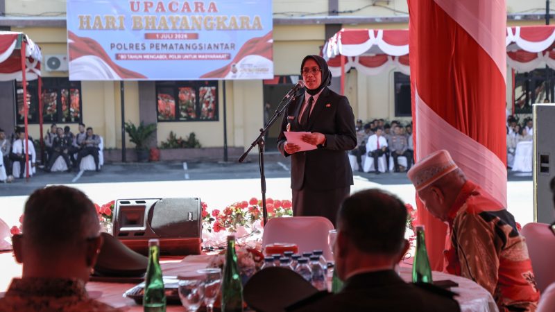 Wali Kota Pematangsiantar Diwakili Wakil Wali Kota Mengikuti Upacara Peringatan Hari Bhayangkara ke-80 Tahun 2026, di Mapolres Pematangsiantar