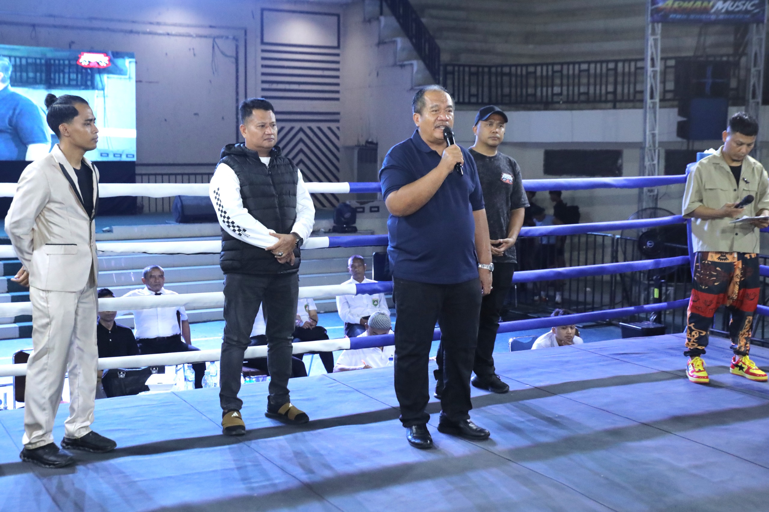 Bupati Asahan Hadiri Asahan Fight Series 3 dalam Rangka HUT Bhayangkara ke-80