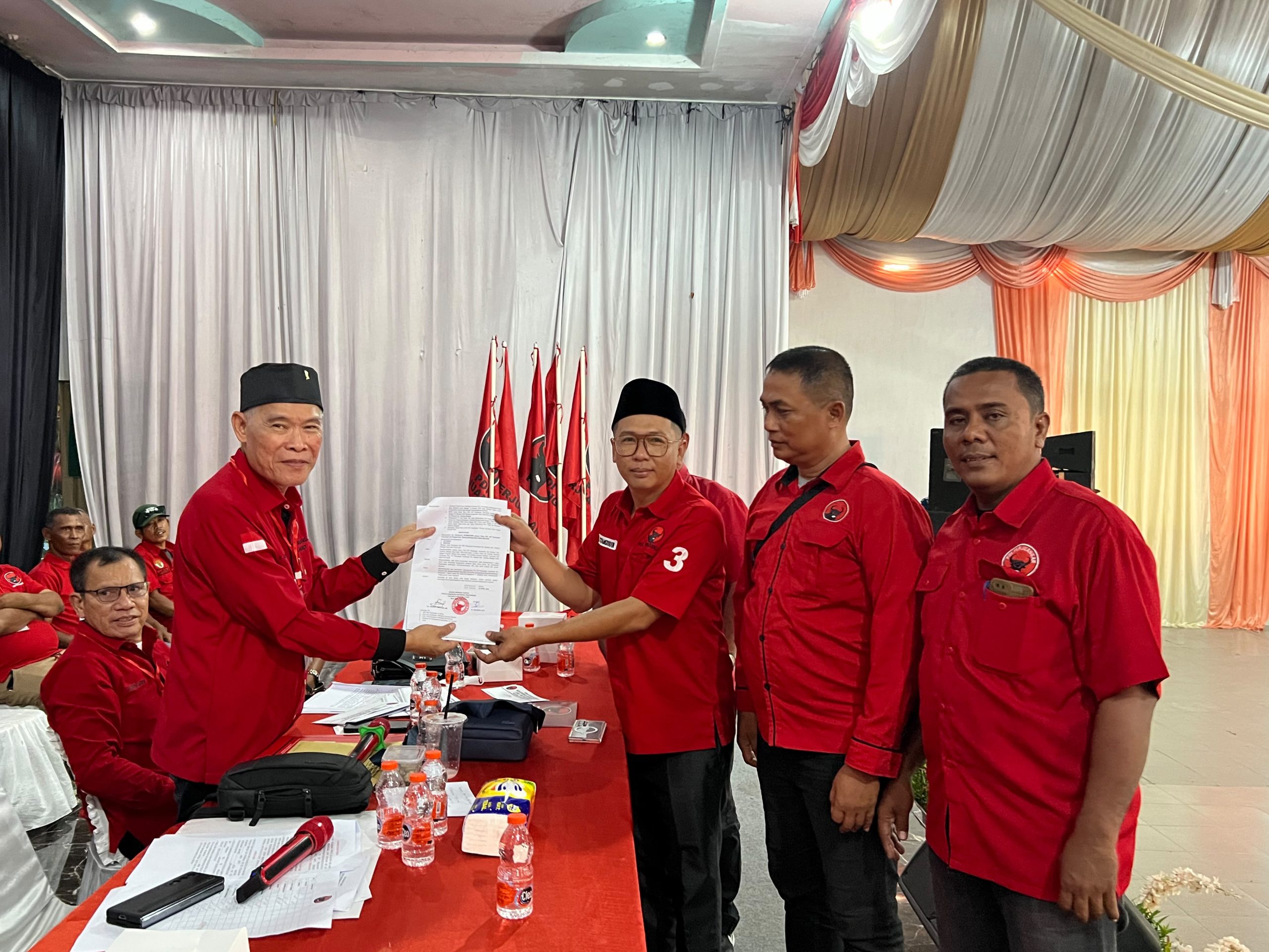 Musancab VI PDI Perjuangan Sergai Sukses, Syamsuddin Pimpin PAC Sei Rampah Periode 2026-2030