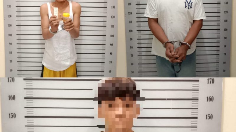 Terus Buru Jaringan Narkotika, Tiga Pria Diciduk Satres Narkoba Polres Sergai