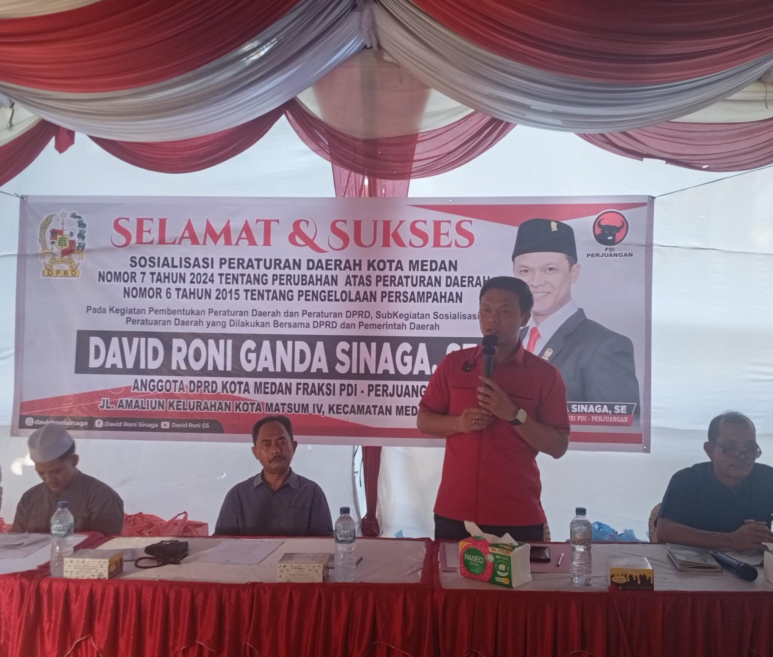 Sosper Persampahan, David Roni Sinaga Ajak Warga Perangi Sampah Demi Selamatkan Kota Medan