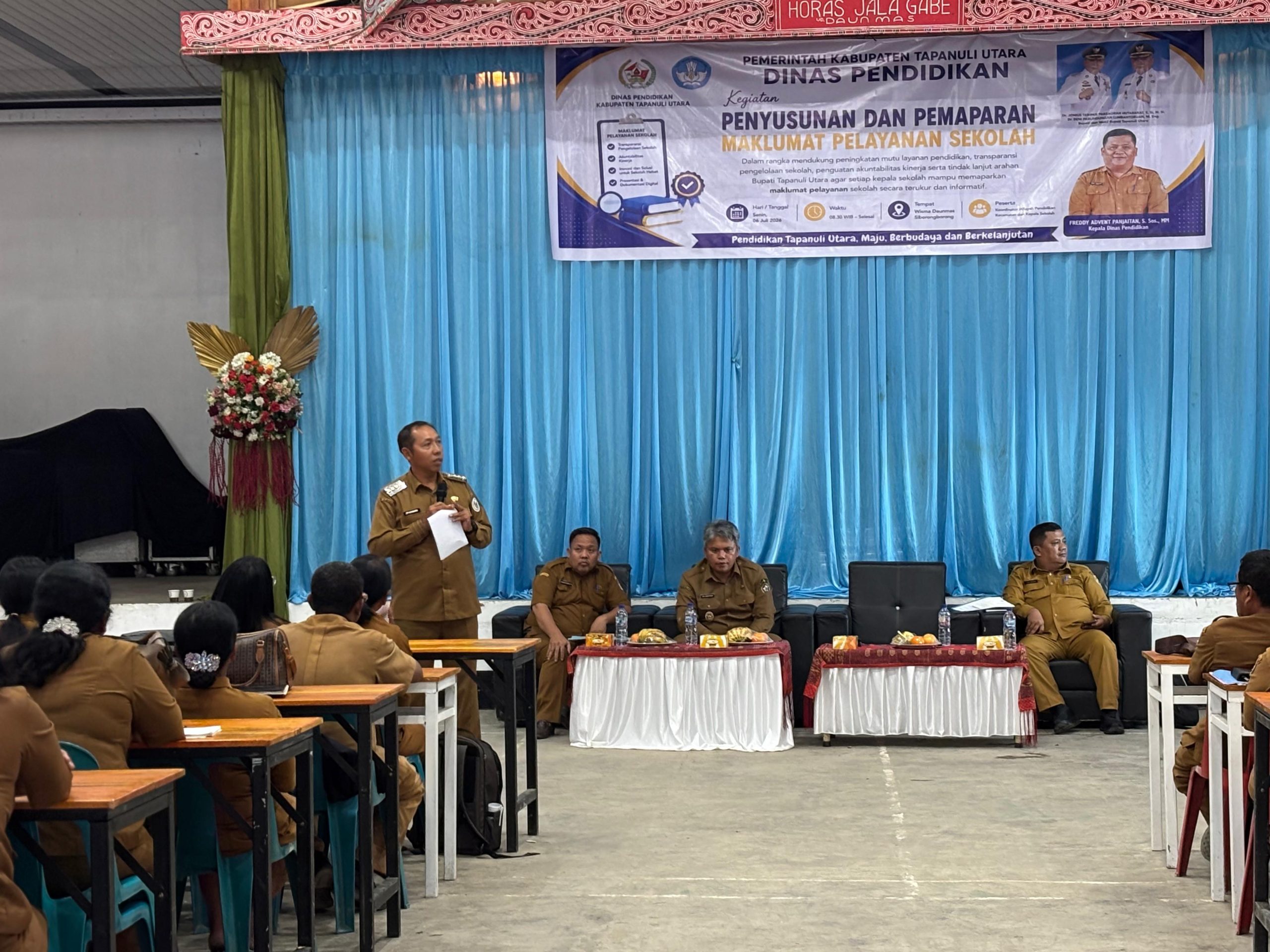 Bupati Tapanuli Utara Serius Tingkatkan Kualitas Pendidikan Berkelanjutan melalui Maklumat Pelayanan Sekolah