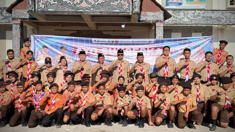‎Bupati Tapanuli Utara Lepas Kontingen Pramuka Menuju Jambore Daerah Sumatera Utara 2026