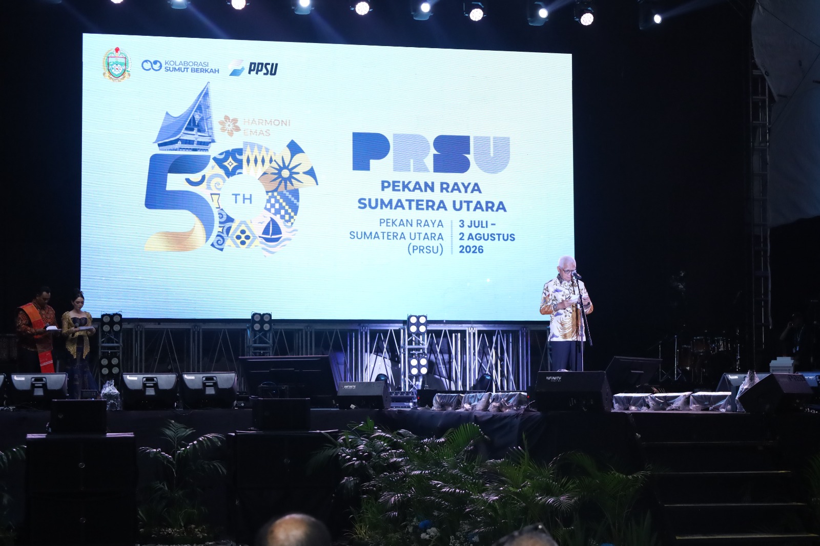 Bupati Asahan Hadiri Pembukaan Pekan Raya Sumatera Utara (PRSU) Ke-50 Tahun 2026