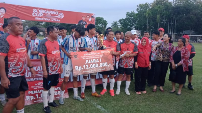 DPC PDI Perjuangan Sergai Juara Soekarno Cup U-17 Sumut 2026, Tiket Nasional Soekarno Cup U-17 di Jawa Timur