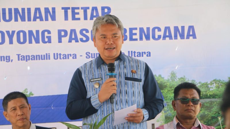 ‎Wujudkan Kawasan Hunian Layak, Pemkab Taput Undi dan Serahkan Bantuan Huntap Tahap II di Dolok Nauli ‎