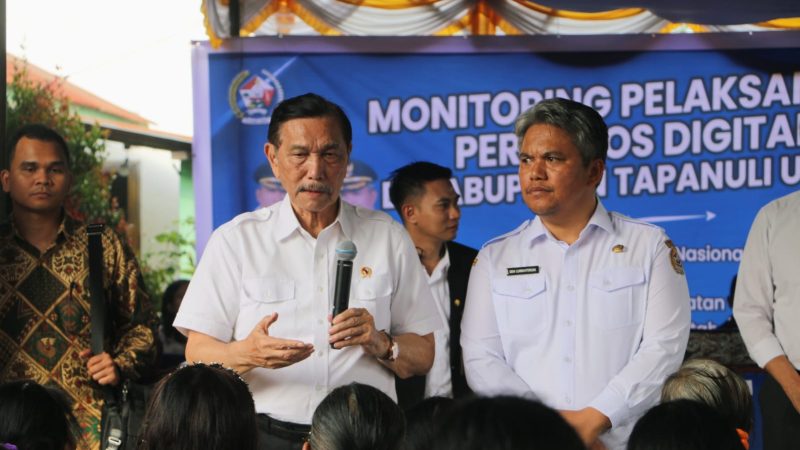 ‎Komitmen Pemkab Taput dalam Digitalisasi Bansos Diapresiasi Ketua DEN Luhut Pandjaitan