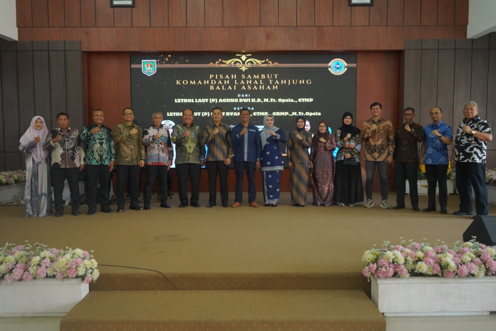 Bupati Asahan Hadiri Acara Pisah Sambut Danlanal TNI AL Tanjung Balai Asahan