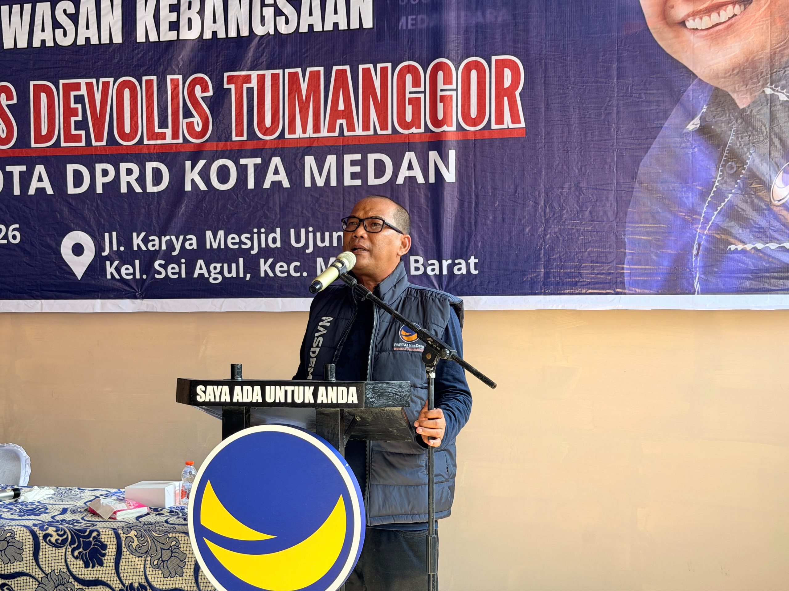 Kegiatan Wasbang Antonius Devolis Tumanggor Penuh Kekeluargaan, Peserta Membludak