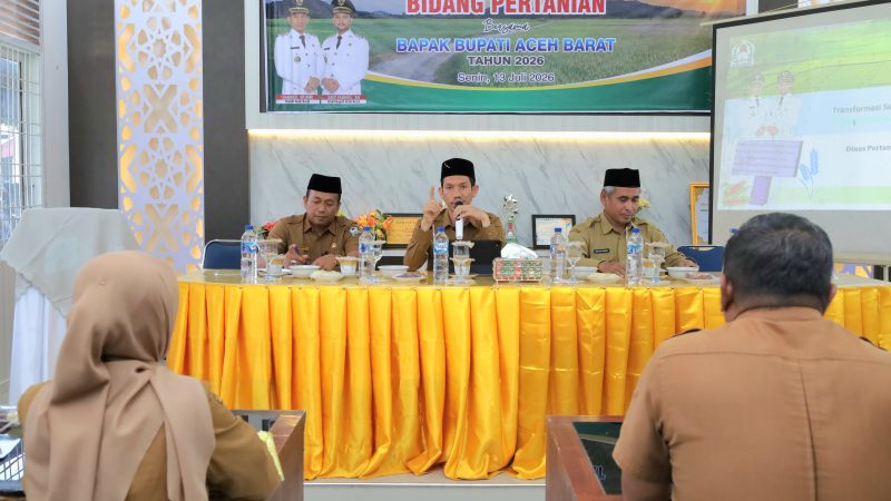 Bupati Aceh Barat Pimpin Rapat Koordinator Teknis Bidang Pertanian 