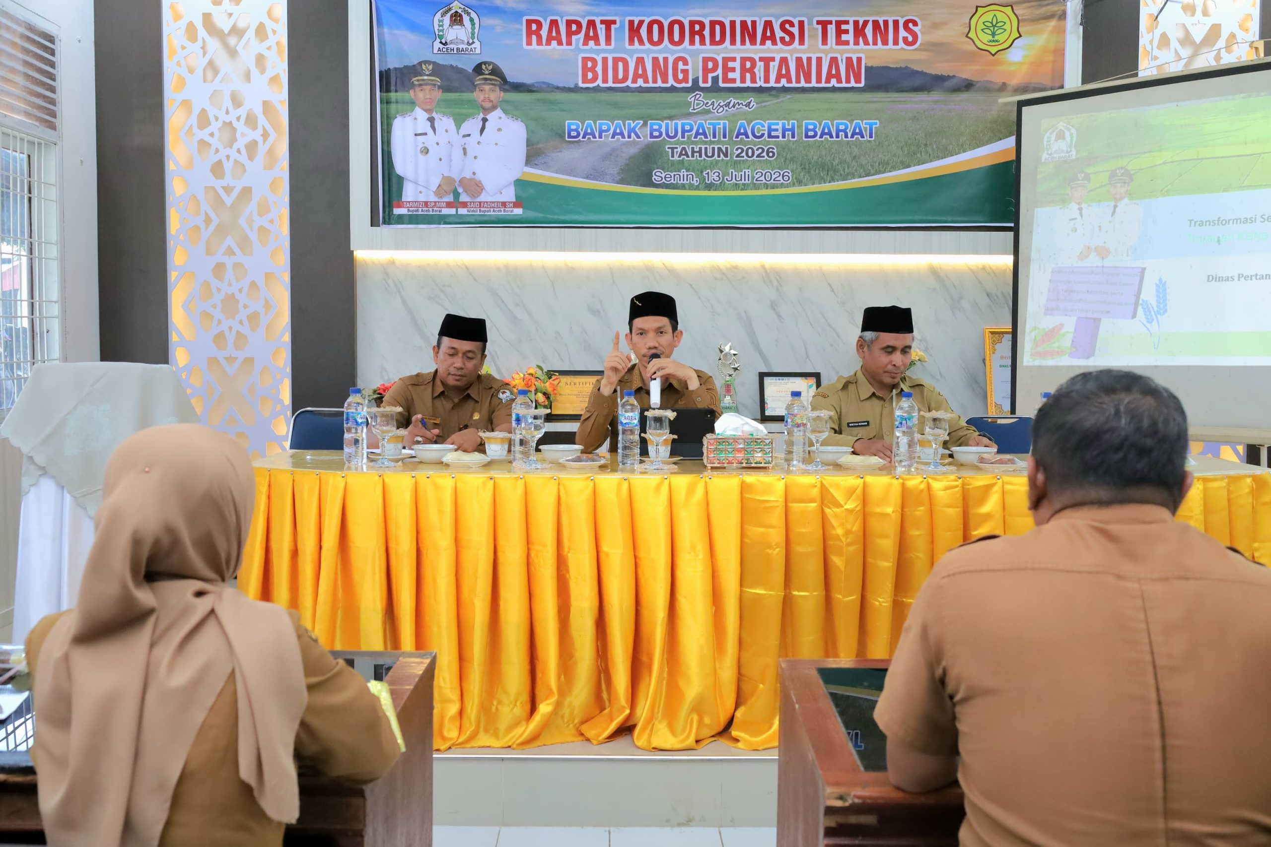 Bupati Aceh Barat Pimpin Rapat Koordinator Teknis Bidang Pertanian 