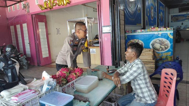 Bhabinkamtibmas Polsek Stabat Turun ke Lapangan: Ingatkan Warga Waspada Curanmor dan Layanan Call Center 110