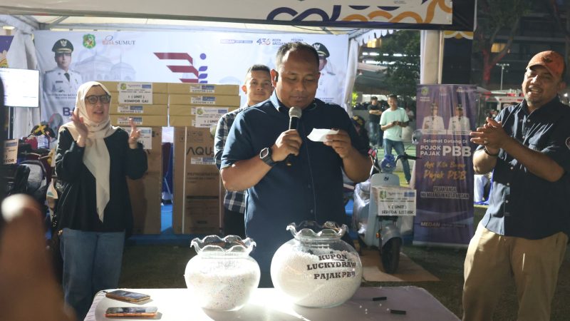 Kemeriahan Pesona Colorful Medan 2026: Bapenda Kota Medan Undi Hadiah Gebyar PBB dan Opsen PKB