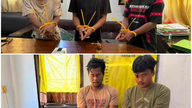 Belum Genap Sebulan Menjabat, Kanit Reskrim Polsek Batang Cenaku Langsung Tancap Gas, 5 Pelaku Narkoba Dibui