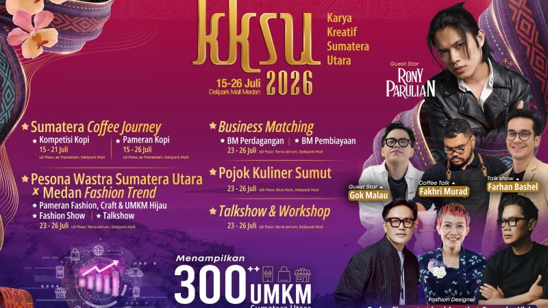 Bank Indonesia Gelar Karya Kreatif Sumatera Utara 2026, Dorong UMKM Tembus Pasar Global