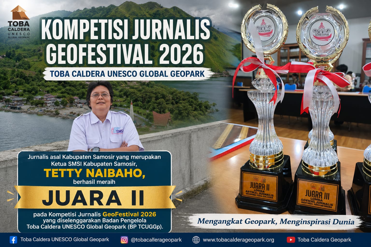 Hadiah dan Piala Pemenang Kompetisi GeoFestival 2026 Diserahkan