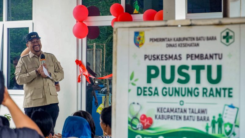 Perkuat Akses Layanan Kesehatan Masyarakat, Bupati Baharuddin Siagian Resmikan PUSTU Desa Gunung Rante