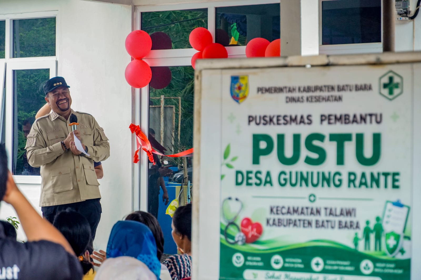 Perkuat Akses Layanan Kesehatan Masyarakat, Bupati Baharuddin Siagian Resmikan PUSTU Desa Gunung Rante