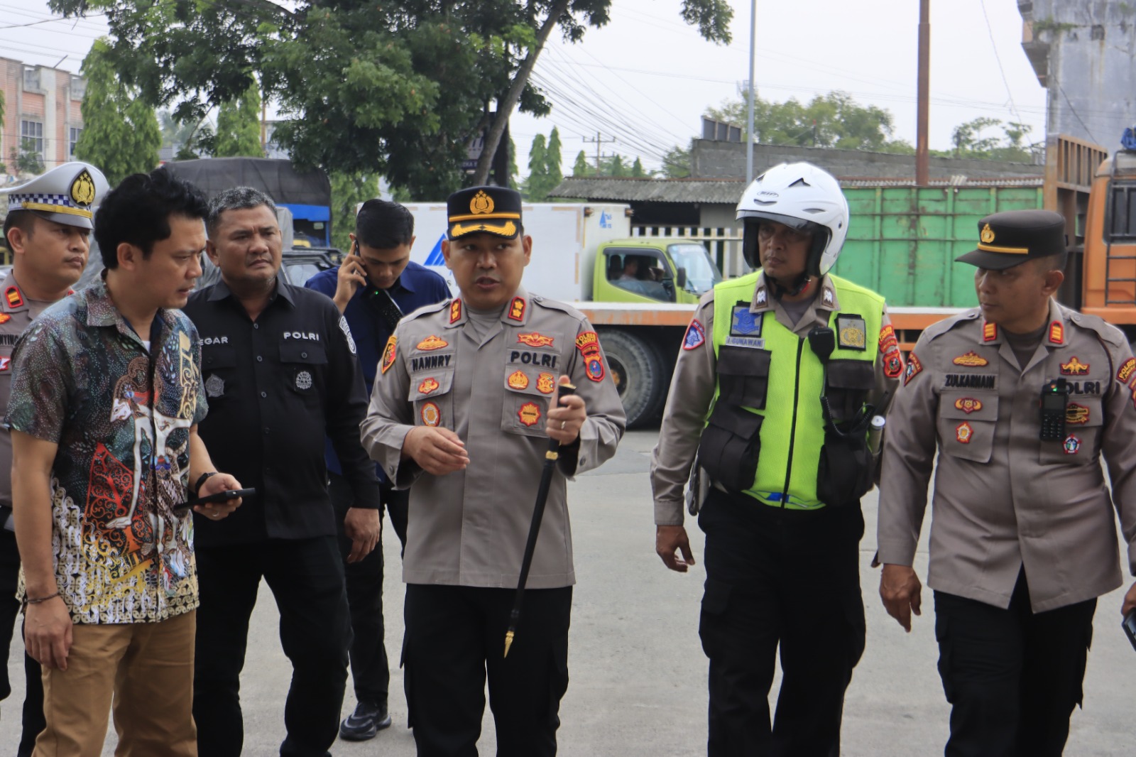 Kapolres Langkat Polda Sumut Turun Langsung Tinjau Ketersediaan BBM di Stabat