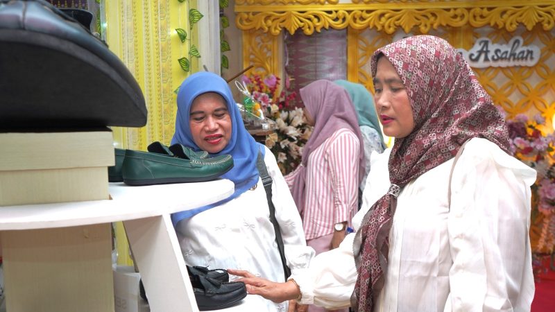 Ketua TP PKK Kabupaten Asahan Kunjungi Paviliun Di PRSU Ke-50