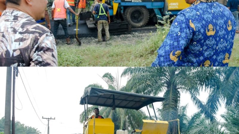 Wabup Sergai Didampingi Kadis PUTR Tinjau Progres Peningkatan Infrastruktur Jalan