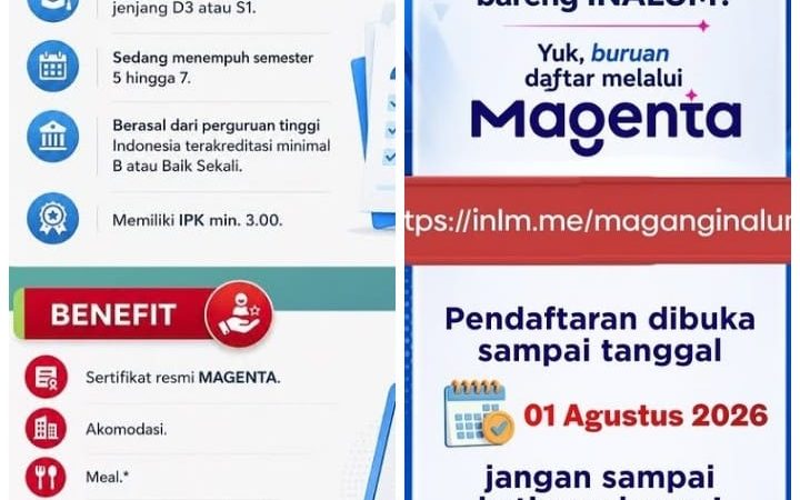 PT INALUM Buka Program Magang 2026, Gratis Akomodasi Hingga Transportasi