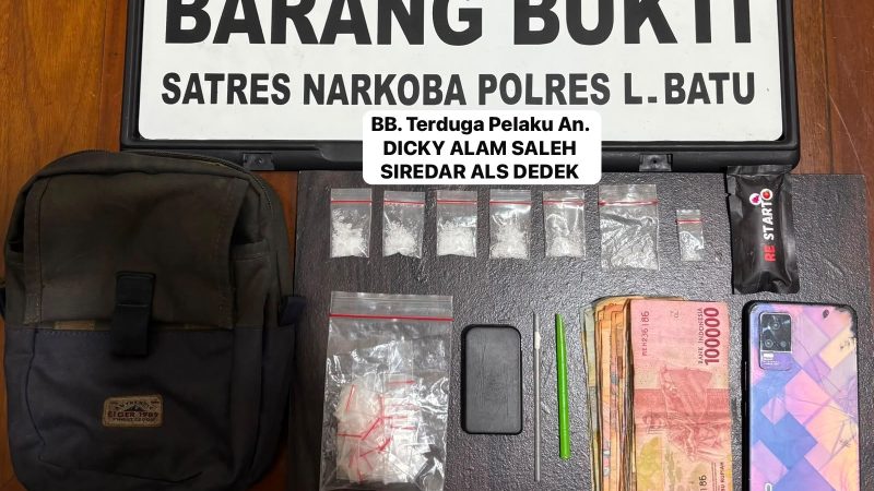 Pengedar Sabu dan Cartridge Vape Diamankan Satresnarkoba Polres Labuhanbatu 
