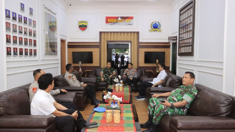 Perkuat Sinergi TNI-Polri, Kapolres Langkat Polda Sumut Silaturahmi dengan Dandim 0203/Langkat