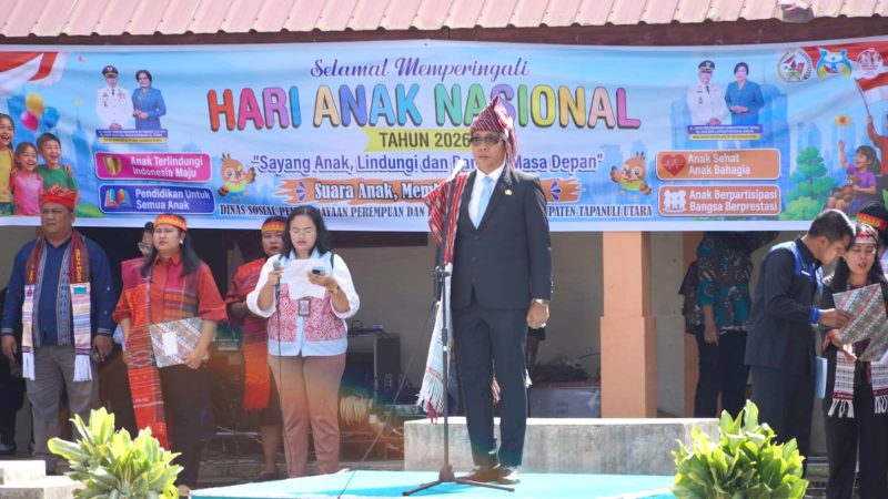‎Pimpin Peringatan HAN ke-42, Bupati Taput Ajak Kolaborasi Lindungi Anak Demi Indonesia Emas 2045