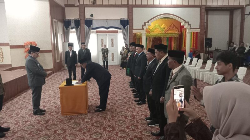TRK Bupati Nagan Raya Lantik 8 Pejabat Pimpinan Tinggi Pratama
