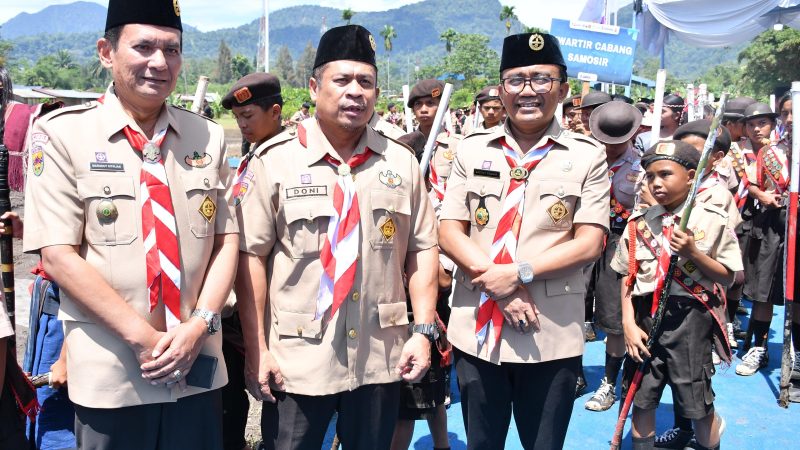 Wabup Samosir Hadiri Penutupan Jamdasu XI 2026, Beri Motivasi dan Apresiasi kepada Kontingen Samosir